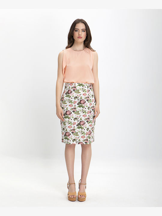 Highwaisted Floral Skirt Embrille Laura Donini Embrille