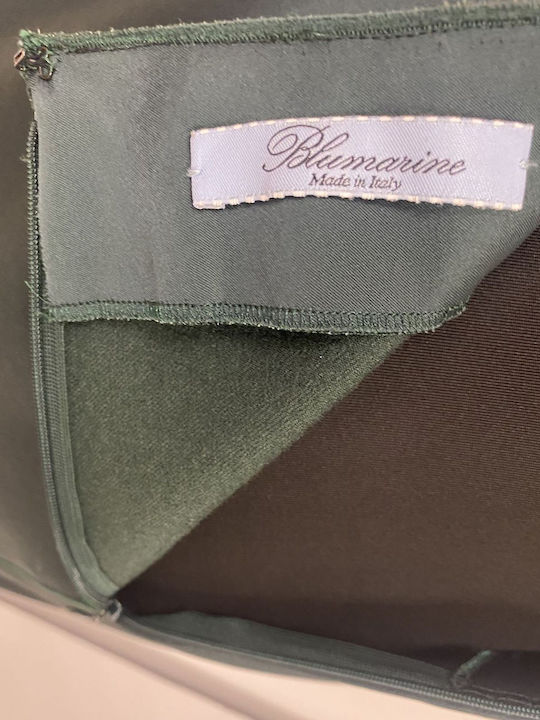 Blumarine Piele Creion Fustă Mini în culoarea Verde