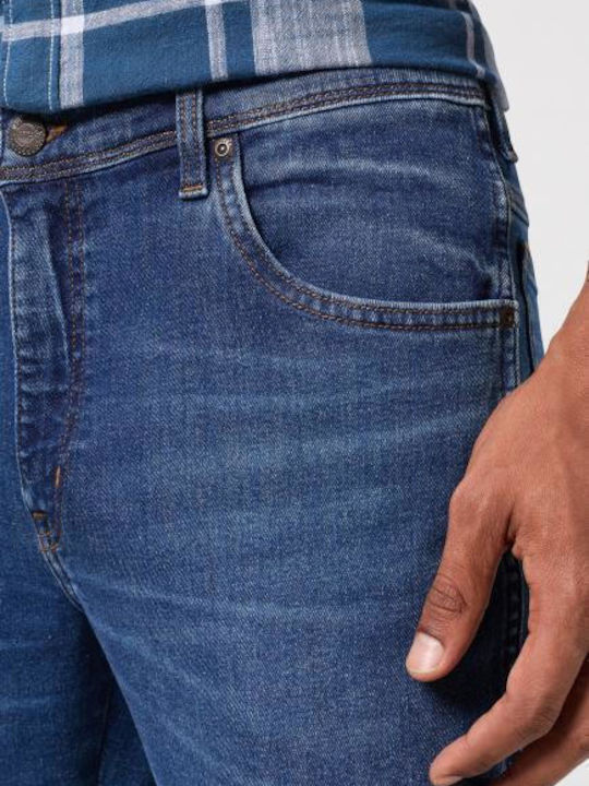 Texas Ανδρικό Παντελόνι Τζιν με Slim Straight Εφαρμογή Μπλε