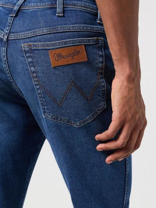 Texas Ανδρικό Παντελόνι Τζιν με Slim Straight Εφαρμογή Μπλε