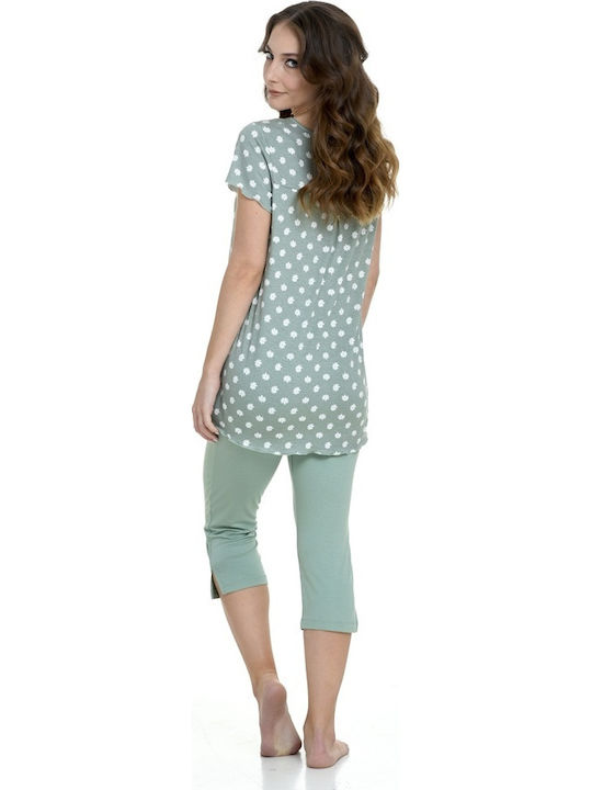 Zen by Daisy Set Pijamale pentru Femei Turcoaz