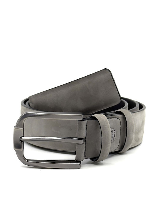 Men's Belt Leather Gray