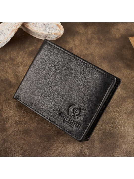 Кожено Мъжки Портфейл с RFID Черен
