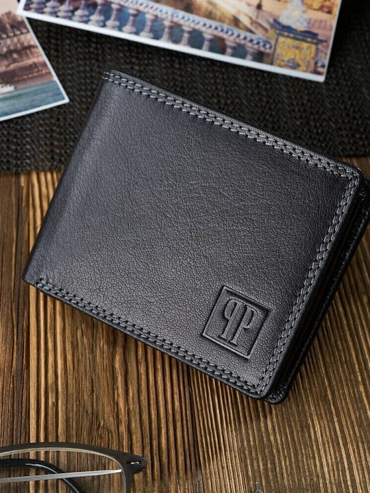 Portofel bărbătesc Clasice cu RFID Negru