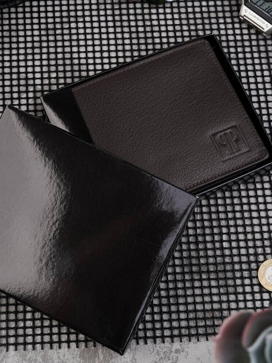 Δερμάτινο Ανδρικό Πορτοφόλι με RFID Καφέ
