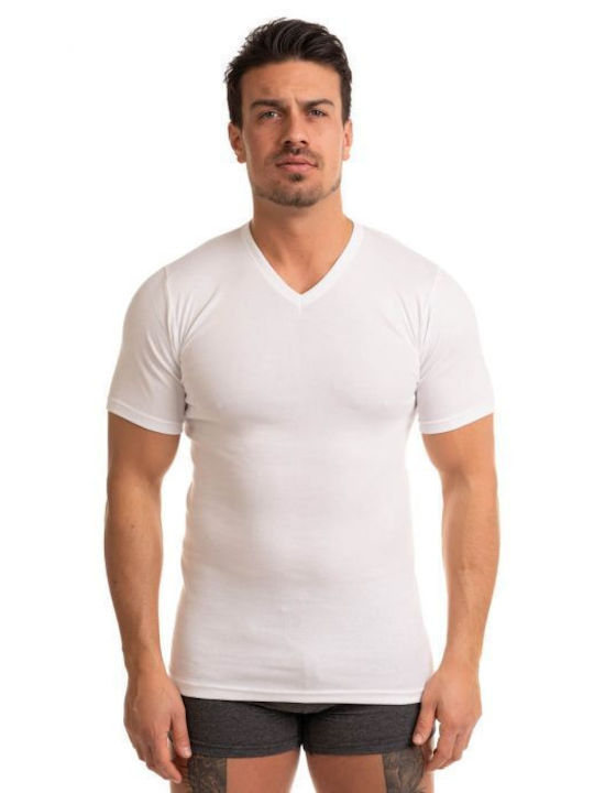 Giorgio Men's Undershirt Short-sleeved White