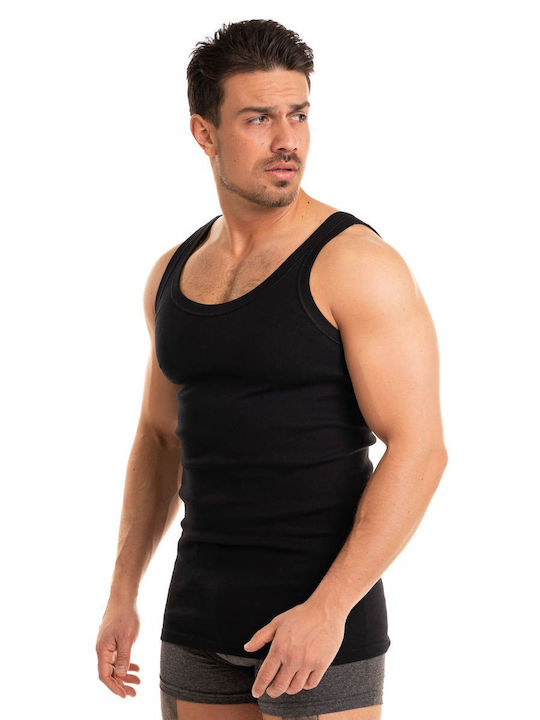 Giorgio Men's Undershirt Sleeveless BLACK