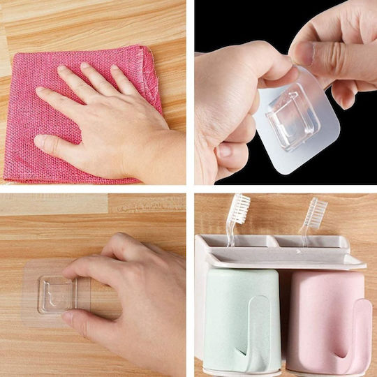 Set 5 dispozitive adezive de agățat dispozitive de agățat 5.7 Cm Transparent Oferte originale