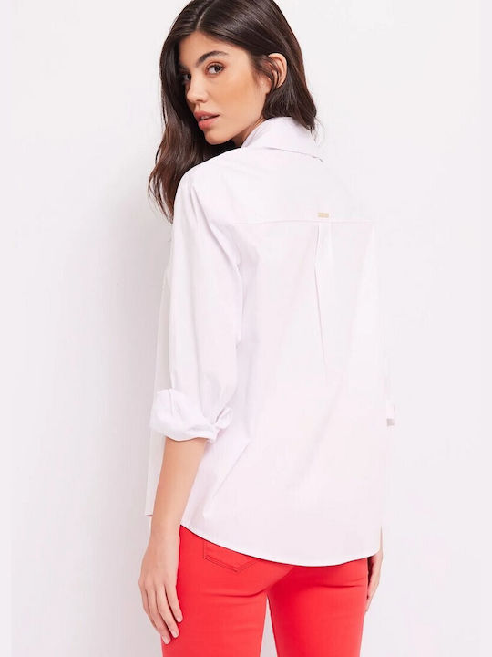 Gaudi Women's Long Sleeve Shirt White