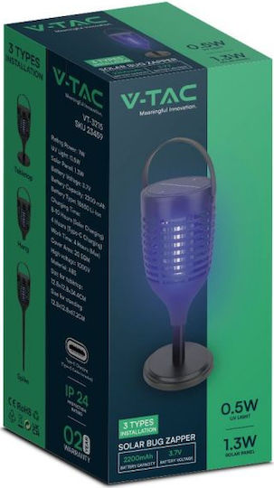 V-TAC Aparat Electric Anti-Insecte Solar Lumini LED 1.3W 20m² 23459