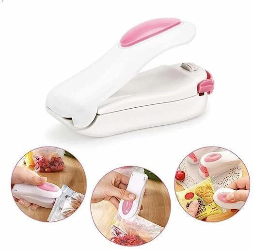 Dispozitiv de sigilare pentru pungi de alimente 10x4x5cm Alb