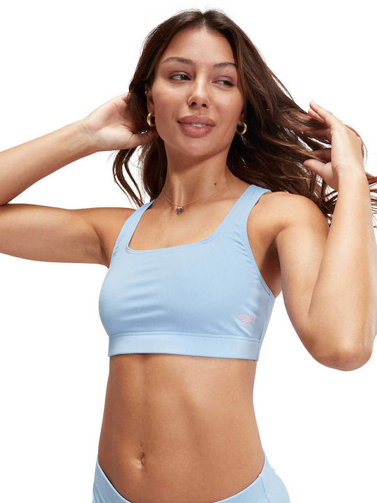 Bikini Set Sports Bra Light Blue
