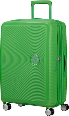 American Tourister Soundbox Spinner Exp 67/24 Travel Suitcase Grass Green with 4 Wheels