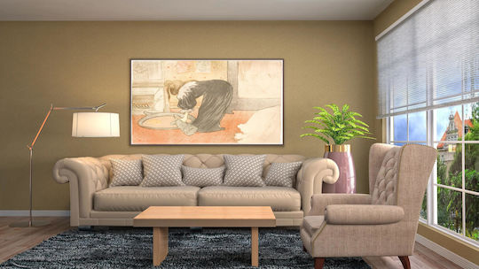 Femme Au Tub Painting on Canvas 40x50cm