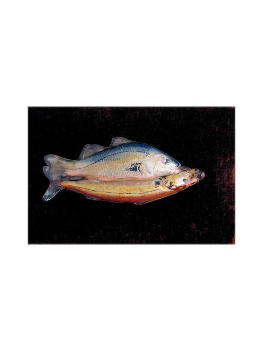 Two Fish One Painting Glass 50x80cm
