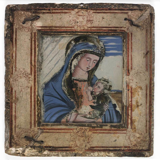 Virgin And Child, Smithsonian American Art Museum, Gift Of John Gellatly Πίνακας σε Καμβά 110x110cm
