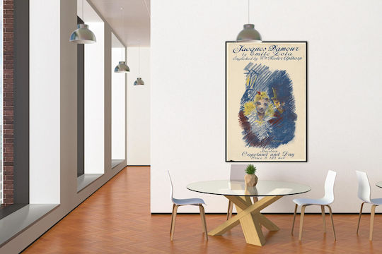 Jacques Damour By Emile Zola, Illustrations By Ethel Reed Gemälde auf Leinwand 90x60cm