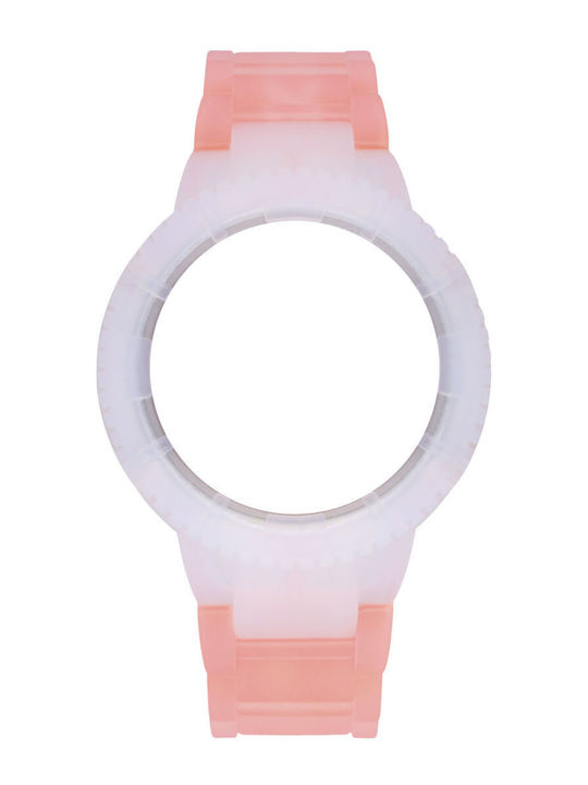 WATX & CO Καουτσούκ Λουράκι Πορτοκαλί 43mm