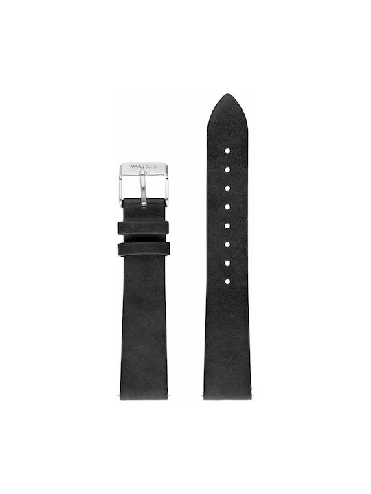 WATX & CO WXCO1036 Leather Strap Black 38mm