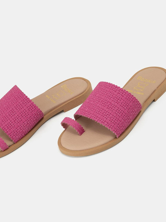 Sandale Casual Damă Din Piele Fuchsia K24-076-208-Fuchsia