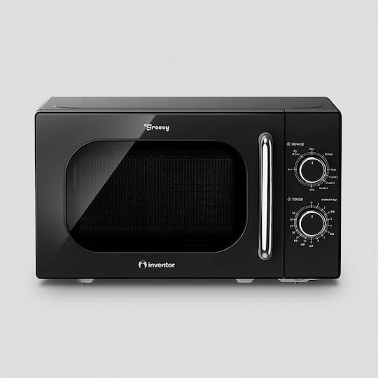 Inventor Groovy Microwave Oven with Grill 20lt Black