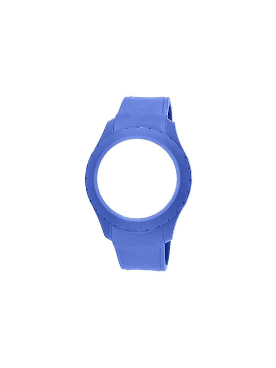 WATX & CO Καουτσούκ Λουράκι Μπλε 49mm