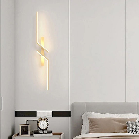 Lamp Wall LED Gold 13x13x4cm