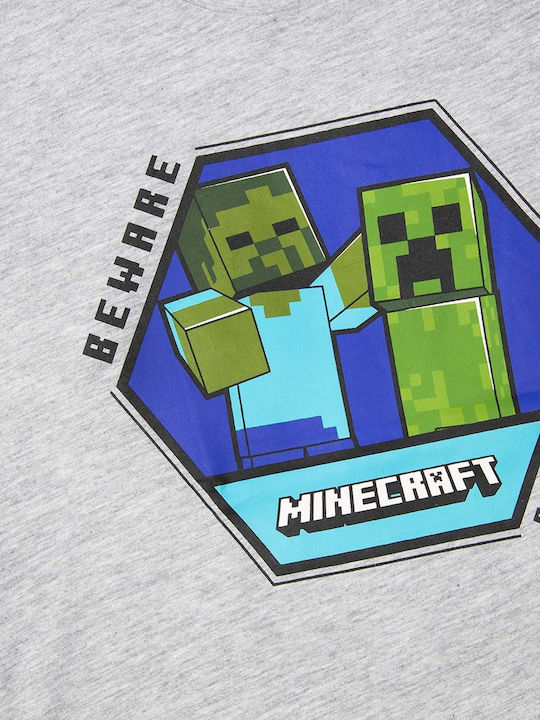 Mojang AB Παιδικό T-shirt Γκρι