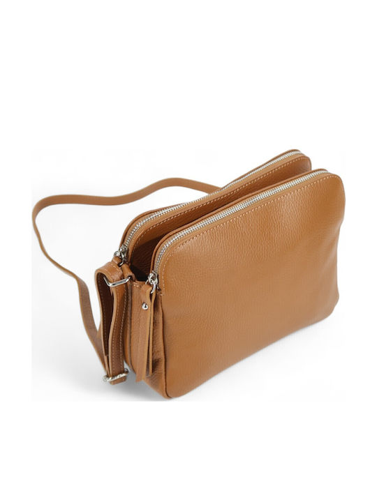 Leather Women's Bag Shoulder Tabac Brown