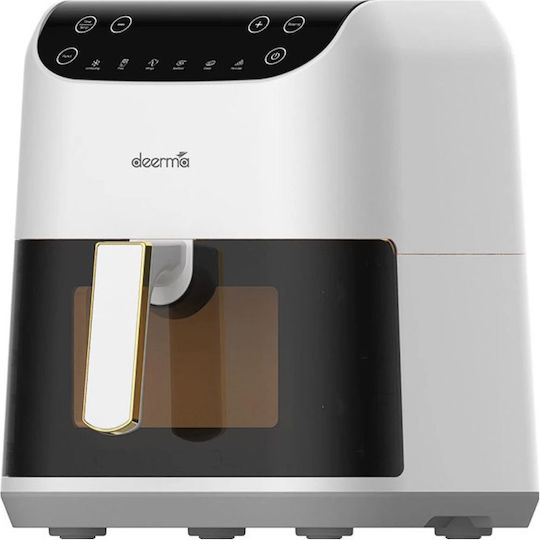Deerma Air Fryer με Wi-Fi 5.5lt Λευκό DEM-KZ130W