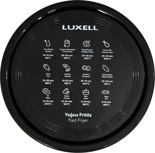 Luxell Air Fryer 5.5lt Μαύρο LX-FC5638
