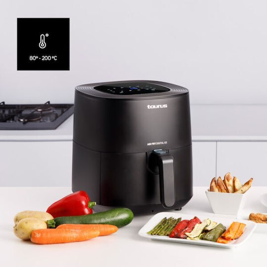 Taurus Fry Air Fryer 5.5lt Μαύρο