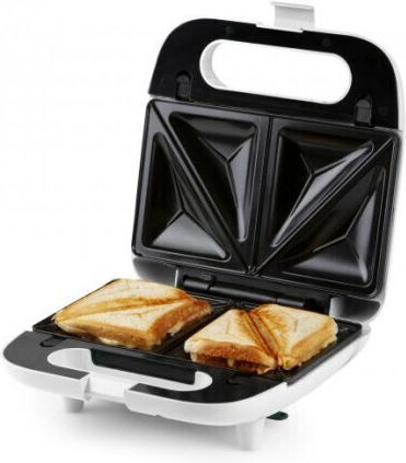 Domo DO1090C Sandwich Maker with Removable Plates for for 2 Sandwiches Sandwiches 750W White