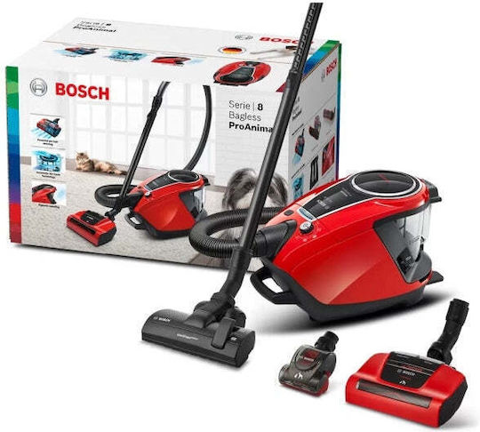 Bosch BGS7PET Staubsauger 700W Beutellos 3Es Rot