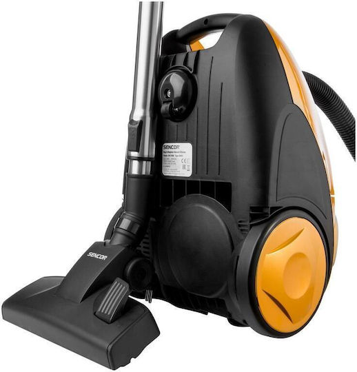 Sencor SVC 900-EUE3 Ηλεκτρική Σκούπα 700W με Σακούλα 4.5lt Κίτρινη