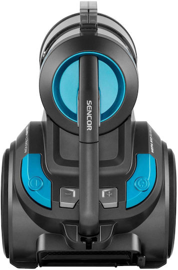 Sencor SVC 1086TQ Ηλεκτρική Σκούπα 700W με Κάδο 3.5lt Γαλάζια