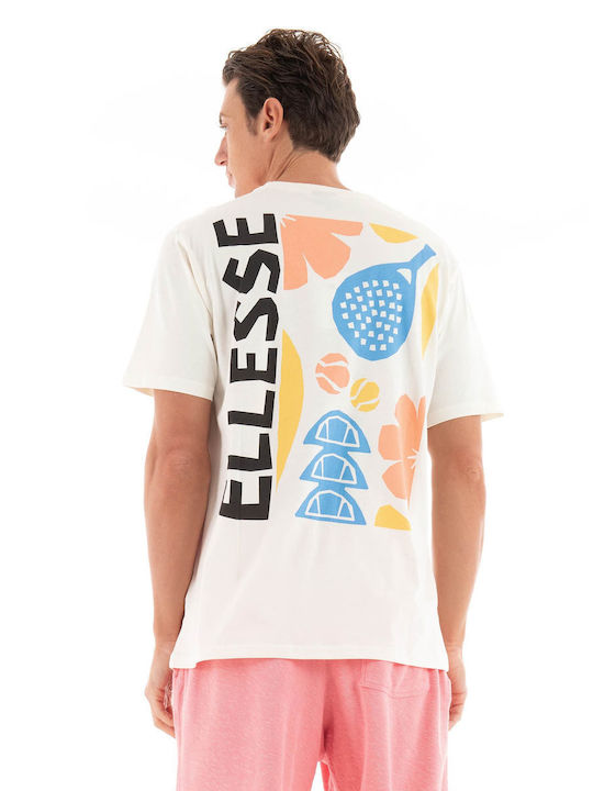 Ellesse Herren T-Shirt Kurzarm Off White