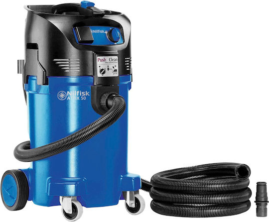 Nilfisk Alto Attix 50-01 PC Σκούπα Υγρών / Στερεών 1500W με Πλαστικό Κάδο 47lt