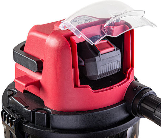 Raider RDP-SDCW20 Wiederaufladbarer Staubsauger Flüssigkeiten / Feststoffe Ohne Ladegerät und Batterie mit Edelstahl Behälter 15Es
