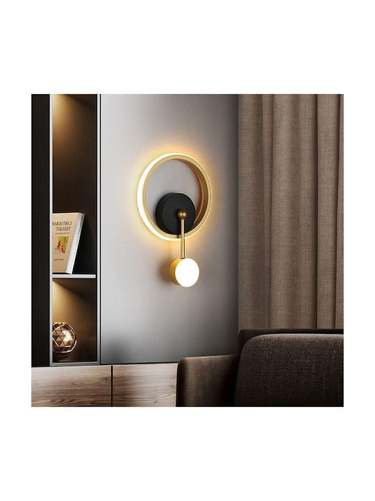 Modern Lamp Wall with Integrated LED and Warm White Light 32x20cm