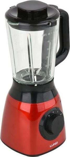Lund Blender Cu Cană Din Sticlă 1,5 L Putere 600W Roșie 67705