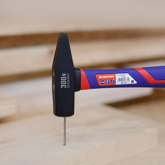 WorkPro Hammer 300gr with Fiberglass Handle WP241022
