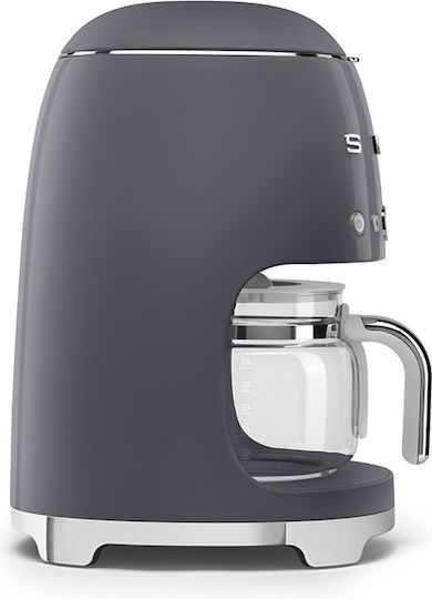 Smeg Προγραμματιζόμενη Καφετιέρα Φίλτρου 1050W Slate Grey