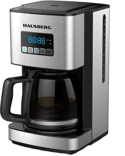 Hausberg HB-3755 Smart Προγραμματιζόμενη Καφετιέρα Φίλτρου 1200W