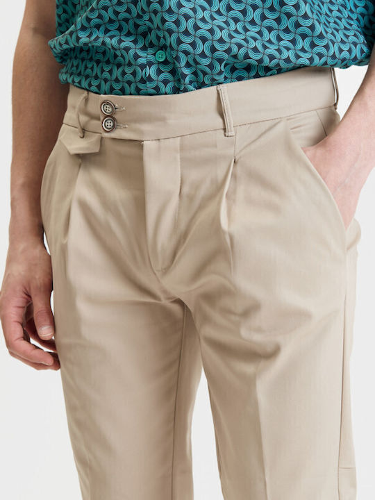 Trousers Chino in Slim Fit Beige