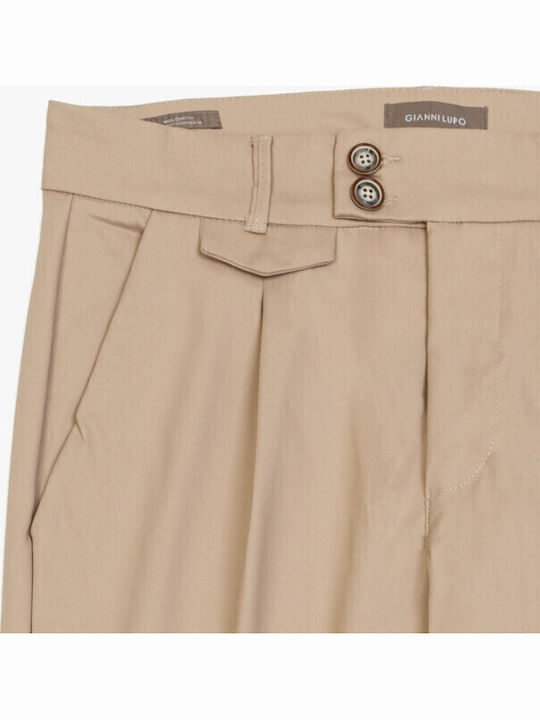 Trousers Chino in Slim Fit Beige