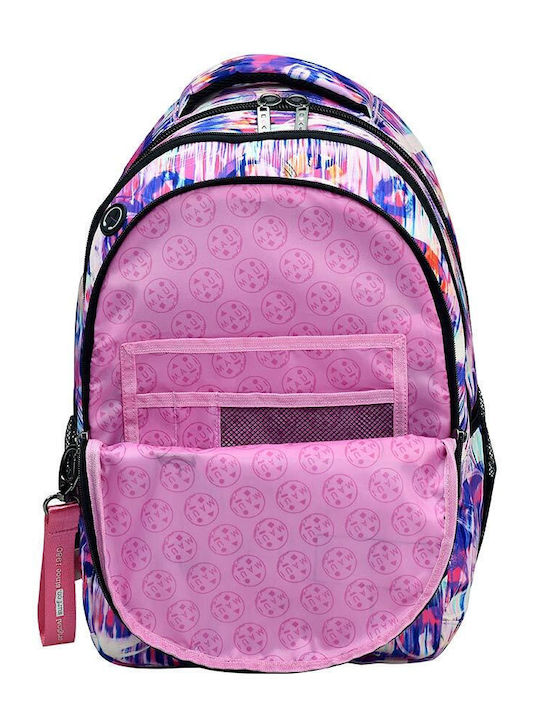 Maui & Sons School Bag Backpack Elementary, Elementary Purple with Water Bottle Holder 30Liters