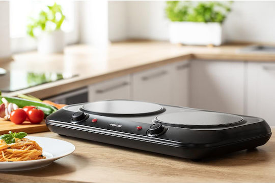 Sencor Ceramic Countertop Double Burner Black