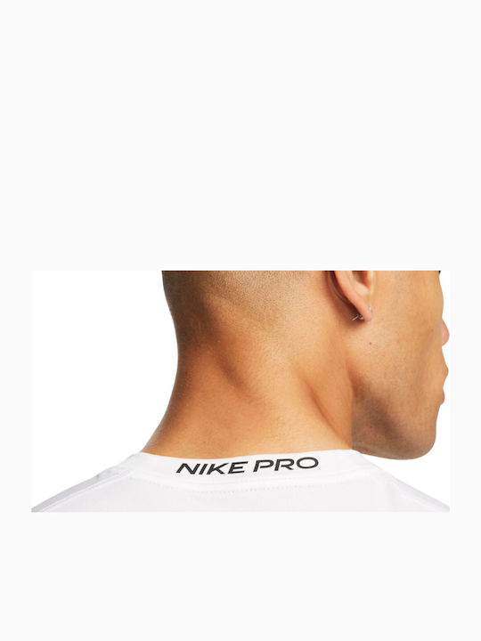 Pro Dri-Fit Sportliche Herrenbluse Weiß / Schwarz