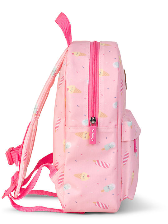 School Backpack for Kindergarten Ice Creams Pink Saro 75006
